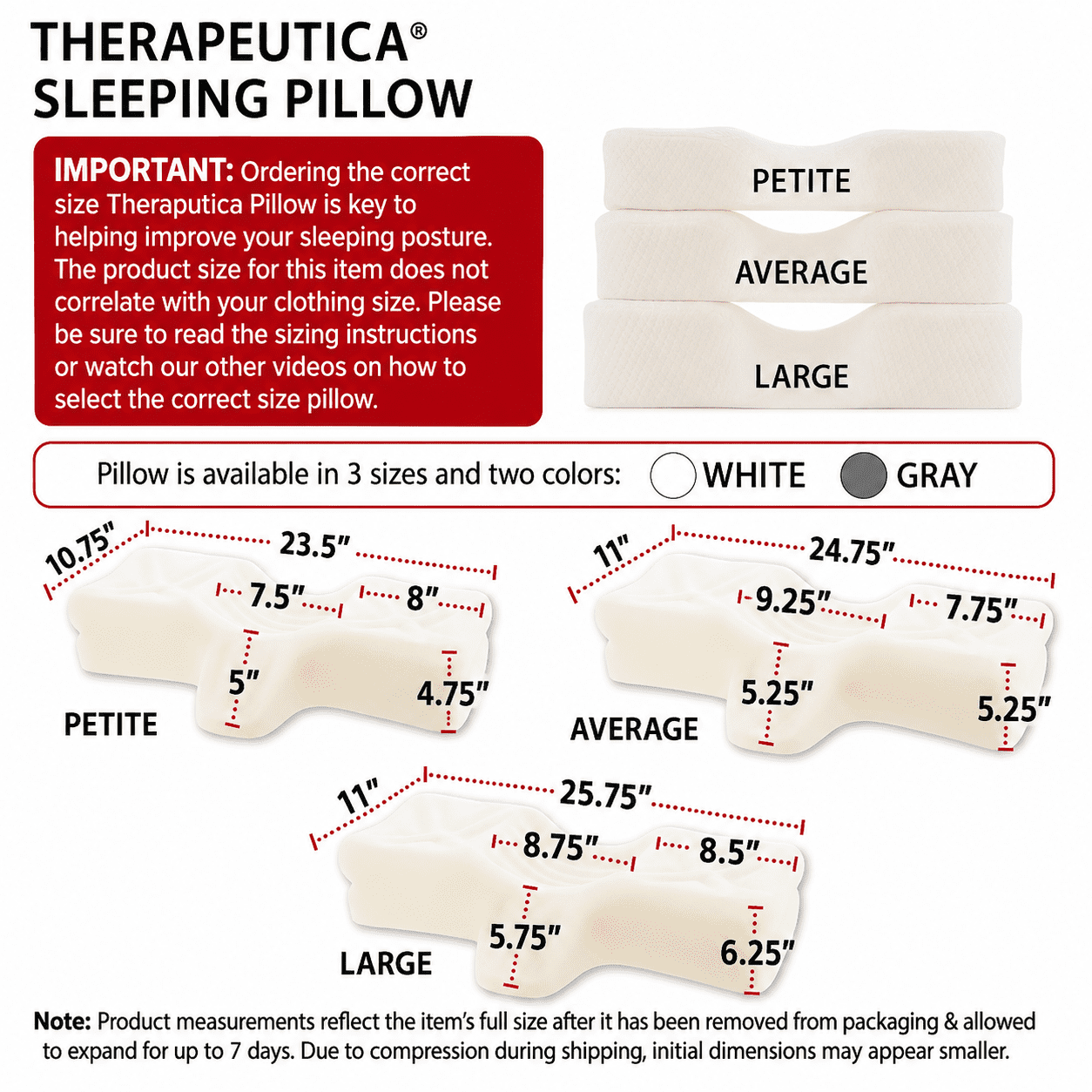 Therapeutica Sleeping Pillow